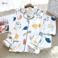 Cozy Knit Cotton Lounge Pajama Set With Long Sleeves