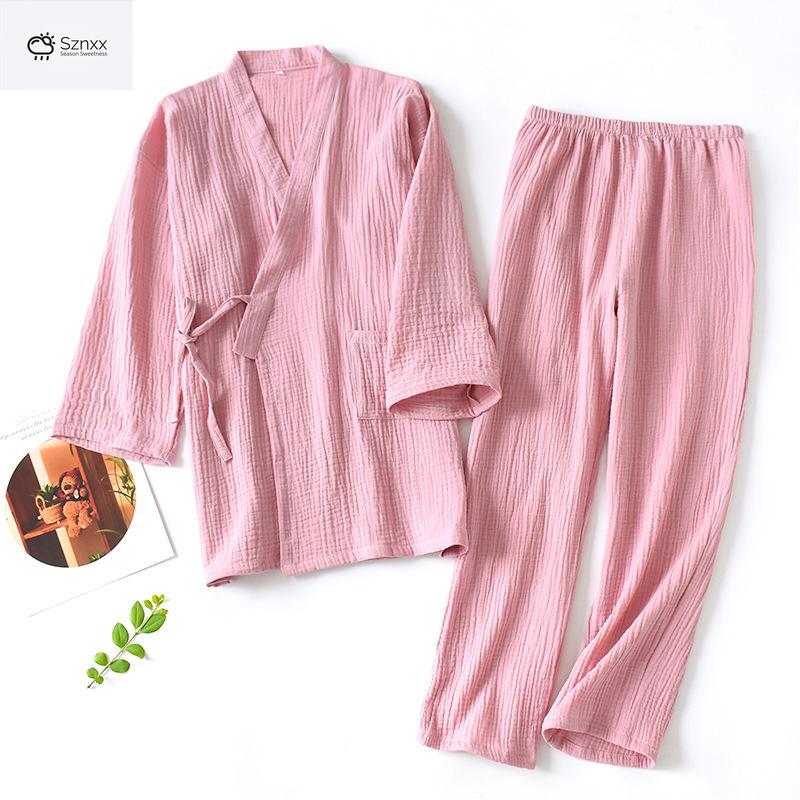 Japanese Cotton Couple Yukata Pajama Set