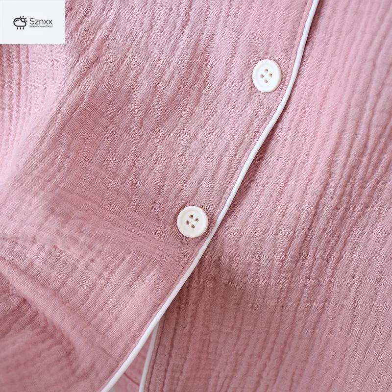 Soft Crepe Cotton Couple Pajama Set