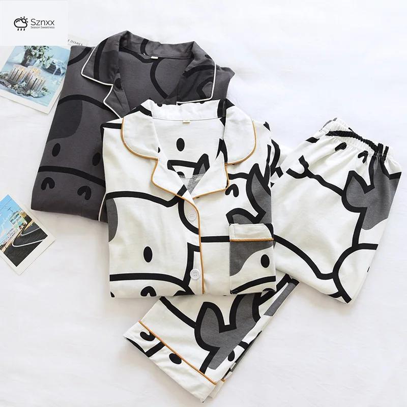 Soft Cotton Knit Couples Pajama Set