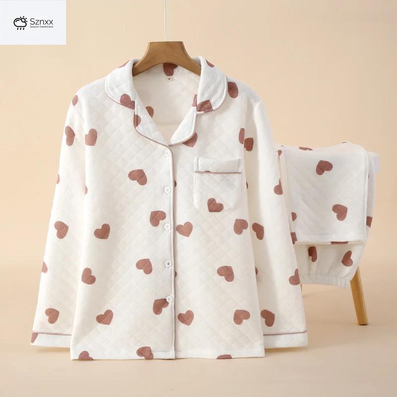 Cozy Floral Pure Cotton Women’s Lounge Pajama Set