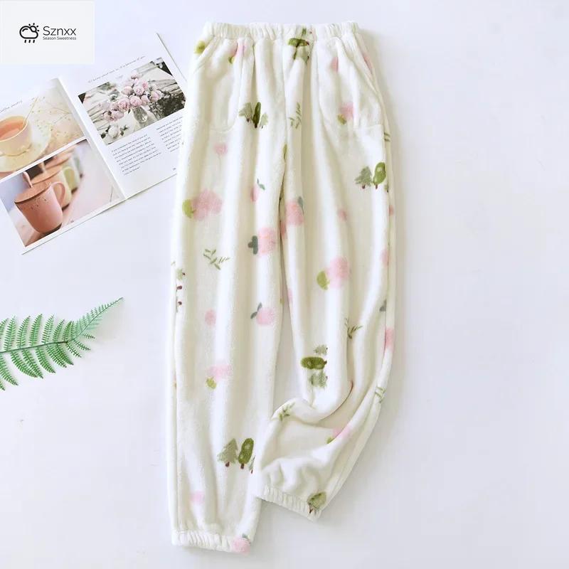 Cozy Cartoon Flannel Lounge Pajama Pants