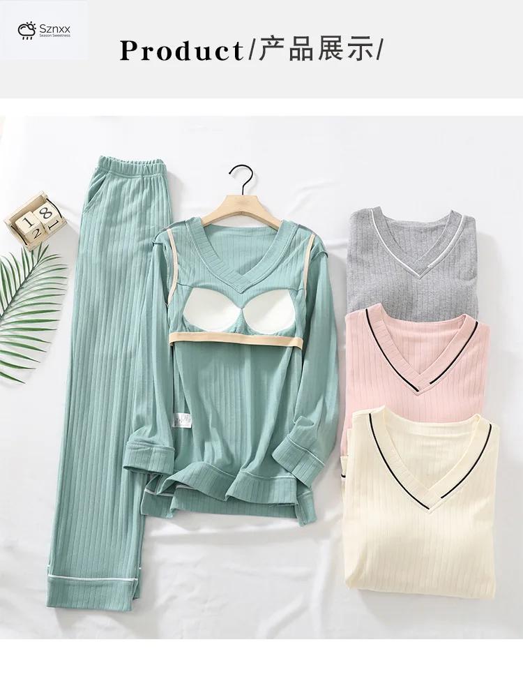 Soft Knit Cotton Pajama Set With Relaxed Fit
