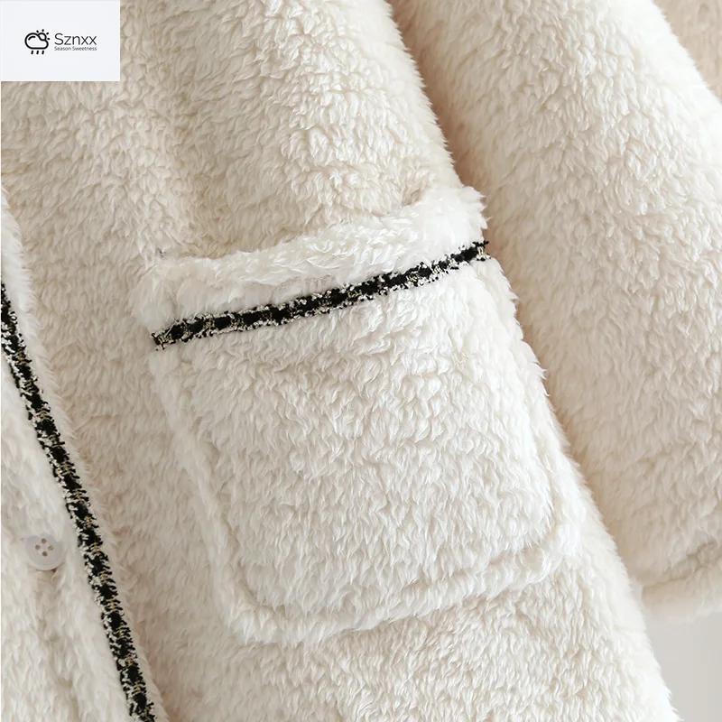 Cozy Flannel Pajama Set With Warm Long-sleeve Trousers
