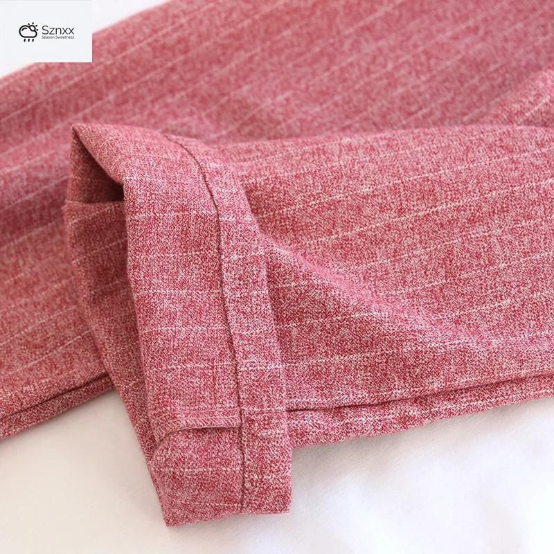 Brushed Cotton Loose Pajama Trousers For Couples