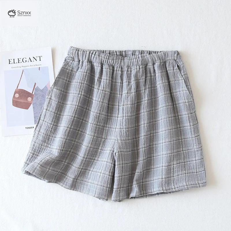 Mens Cotton Crepe Lounge Shorts Plus Size