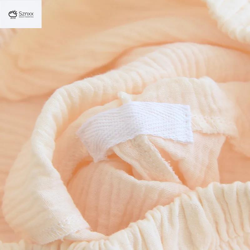 Japanese Cotton Crepe Pajama Set Long-sleeve