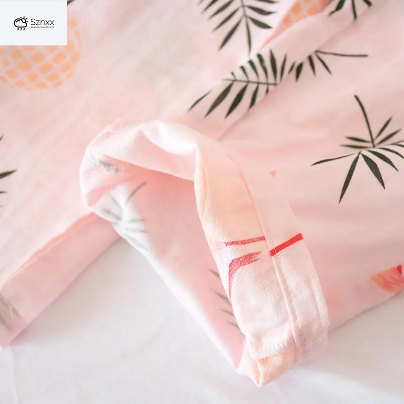 Breathable Loose Cotton Summer Lounge Trousers