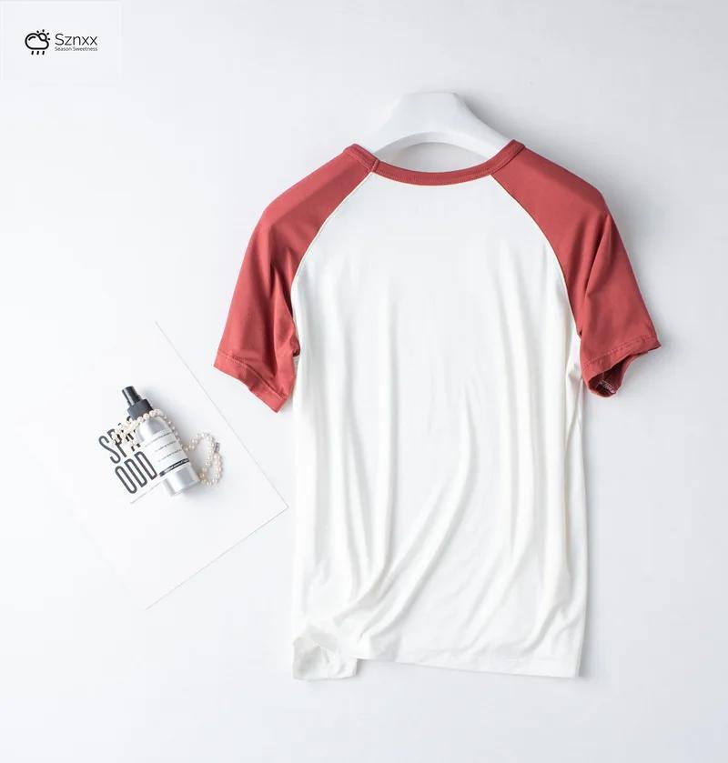 Womens Modal Short-sleeve Pajama Set Lightweight Breathable