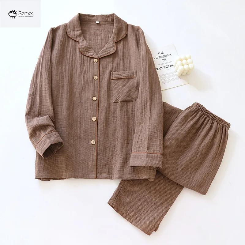Soft Cotton Couple’s Long Sleeve Pajama Set