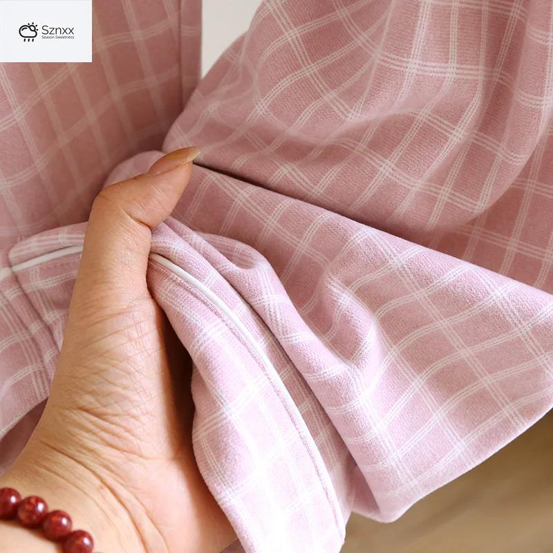 Cozy Checkered Couple’s Loungewear For Cold Seasons
