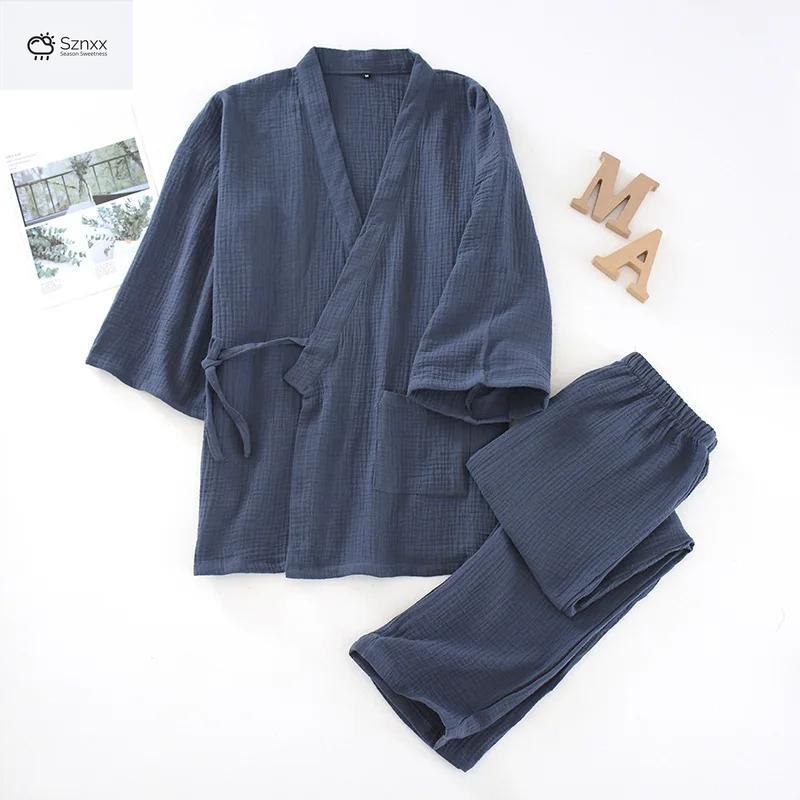 Japanese Cotton Couple Yukata Pajama Set