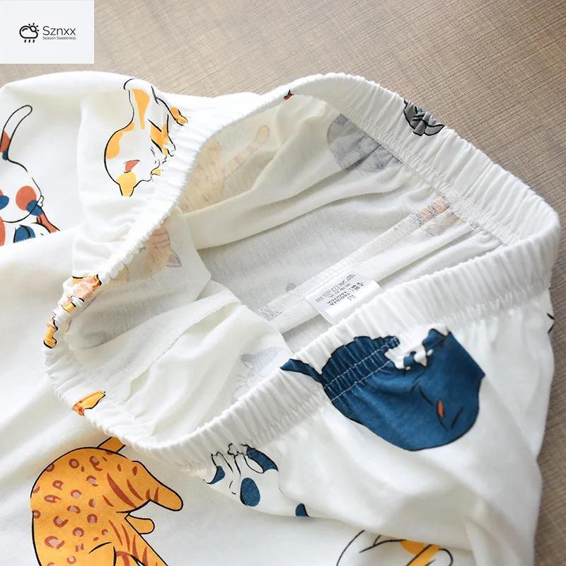 Cozy Knit Cotton Lounge Pajama Set With Long Sleeves