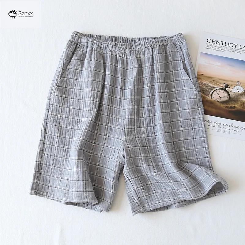 Mens Cotton Crepe Lounge Shorts Plus Size