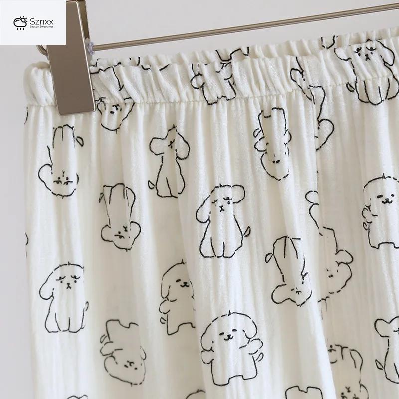 Soft Cotton Crepe Printed Pajama Set For Women