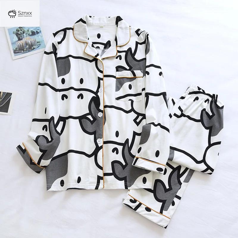 Soft Cotton Knit Couples Pajama Set