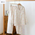 Soft Cotton Gauze Long Sleeve Pajama Set