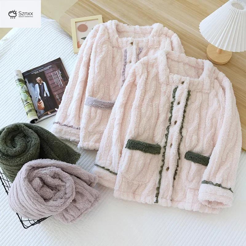 Cozy Flannel Velvet Women’s Pajama Set