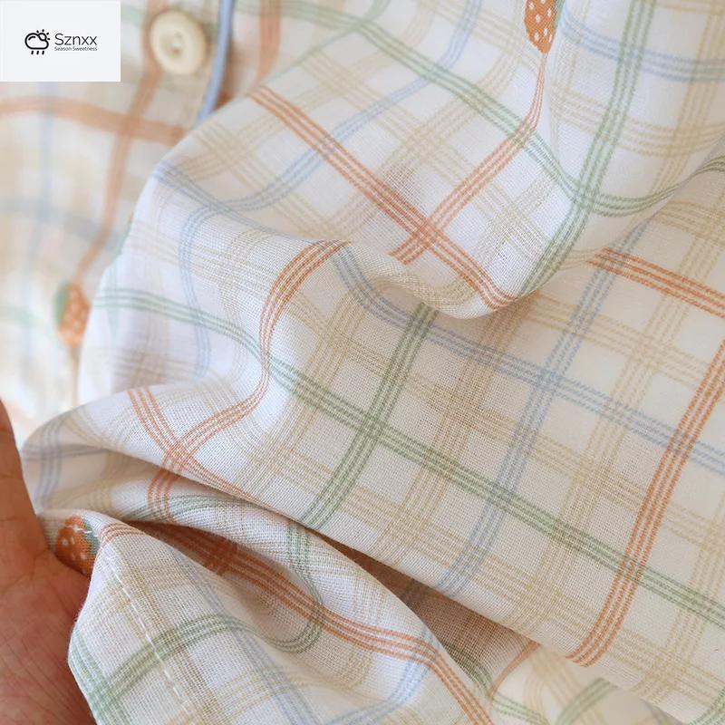 Soft Cotton Gauze Long Sleeve Pajama Set