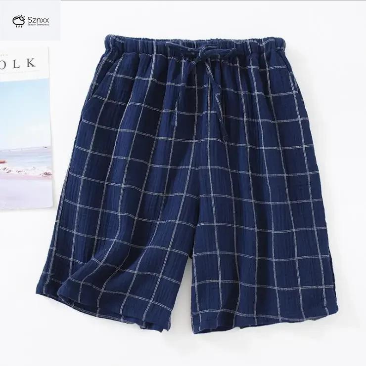 Mens Cotton Crepe Lounge Shorts Plus Size