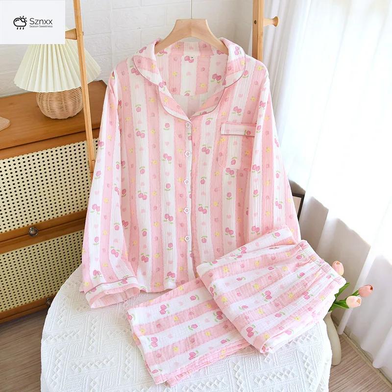 Soft Cotton Crepe Floral Pajama Set