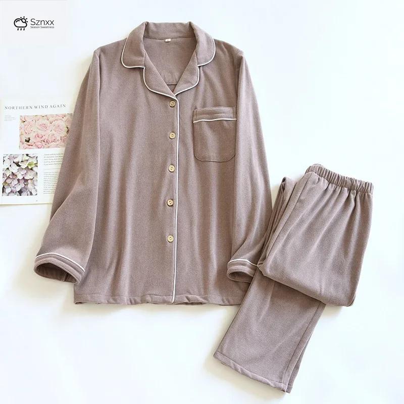 Cozy Velvet Long-sleeve Lounge Pajama Set