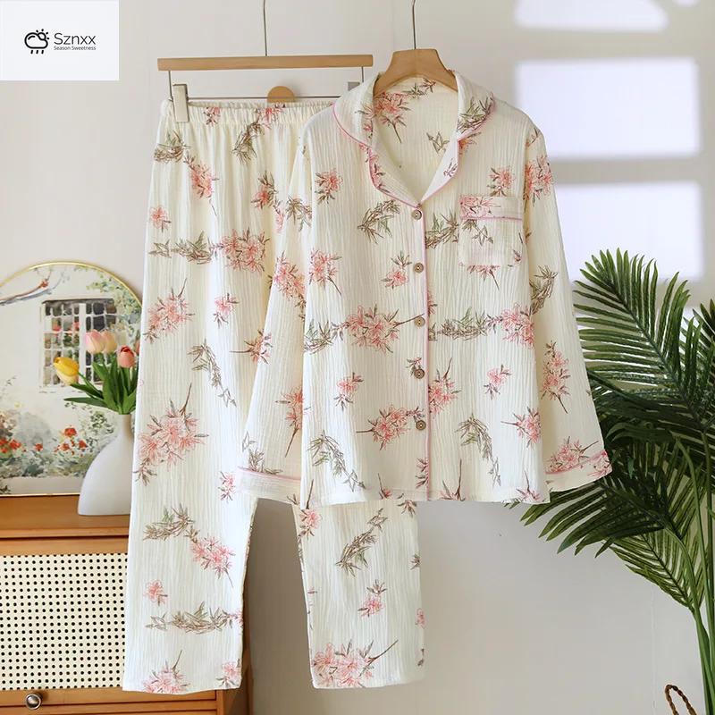 Soft Cotton Crepe Love Print Pajama Set