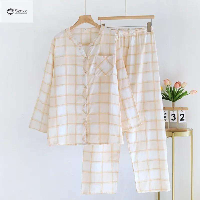 Japanese Cotton Gauze Lounge Pajama Set