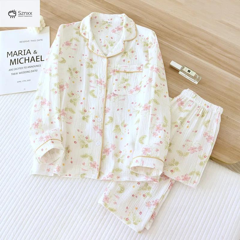 Soft Cotton Crepe Love Print Pajama Set