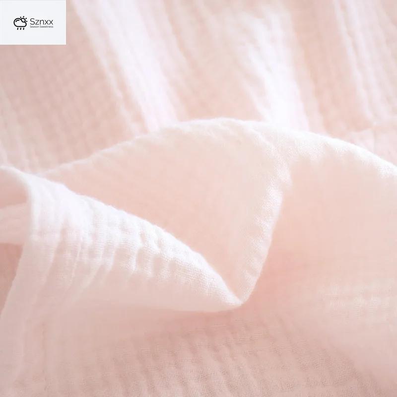 Japanese Cotton Crepe Kimono Pajama Two-piece Set