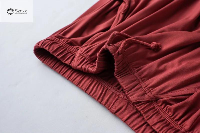 Womens Modal Short-sleeve Pajama Set Lightweight Breathable