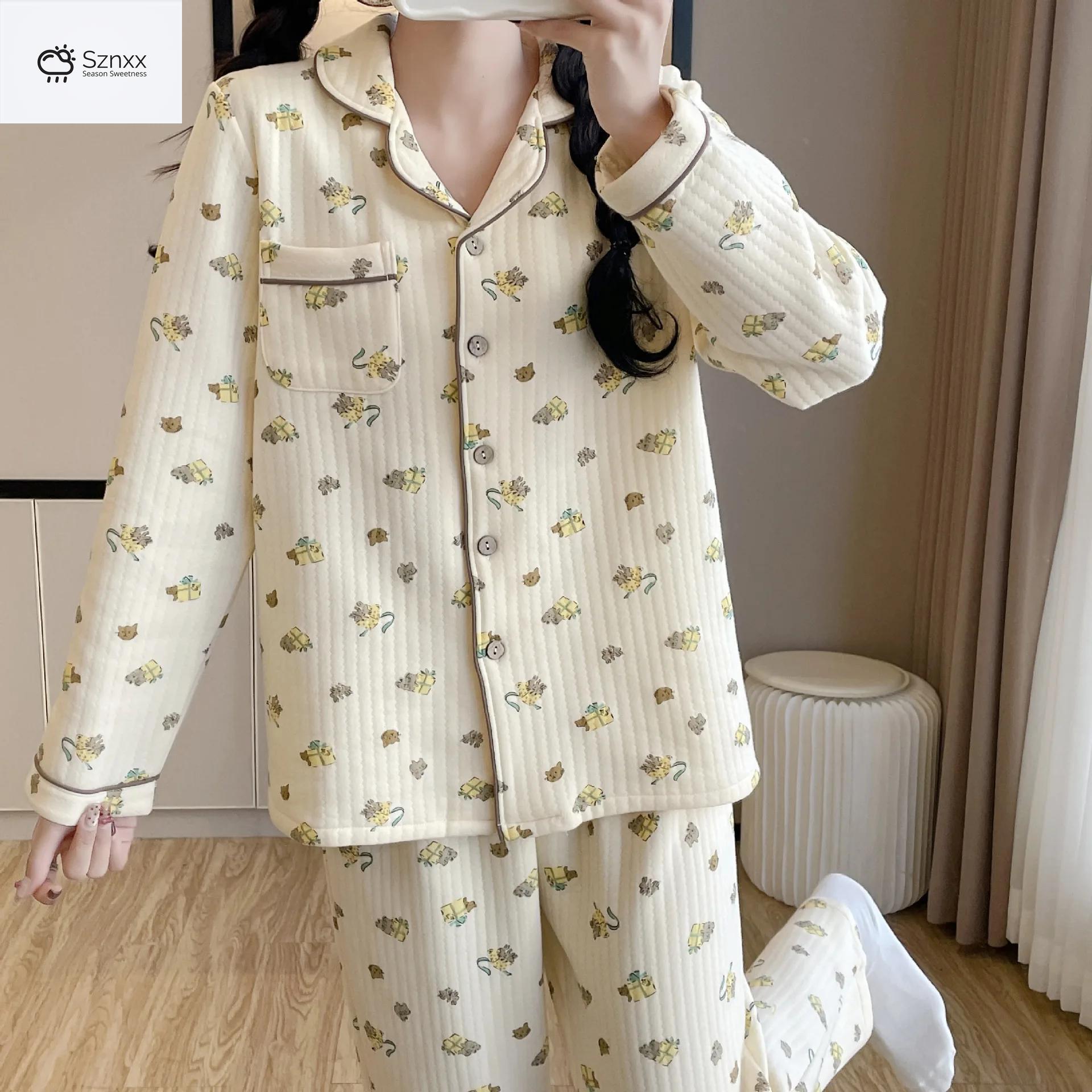 Cozy Floral Pure Cotton Women’s Lounge Pajama Set