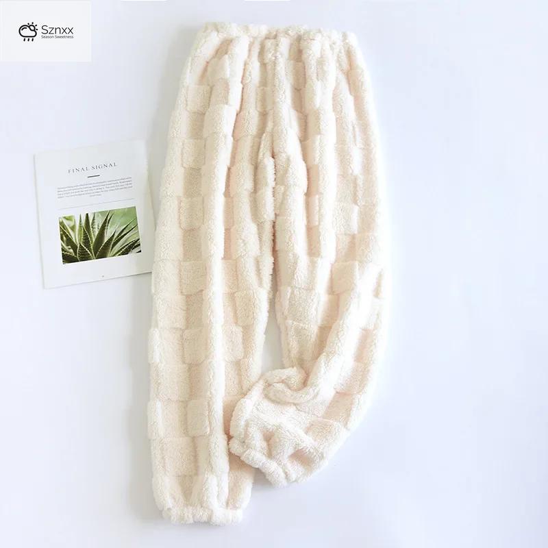 Cozy Flannel Plush Lounge Pants For Women