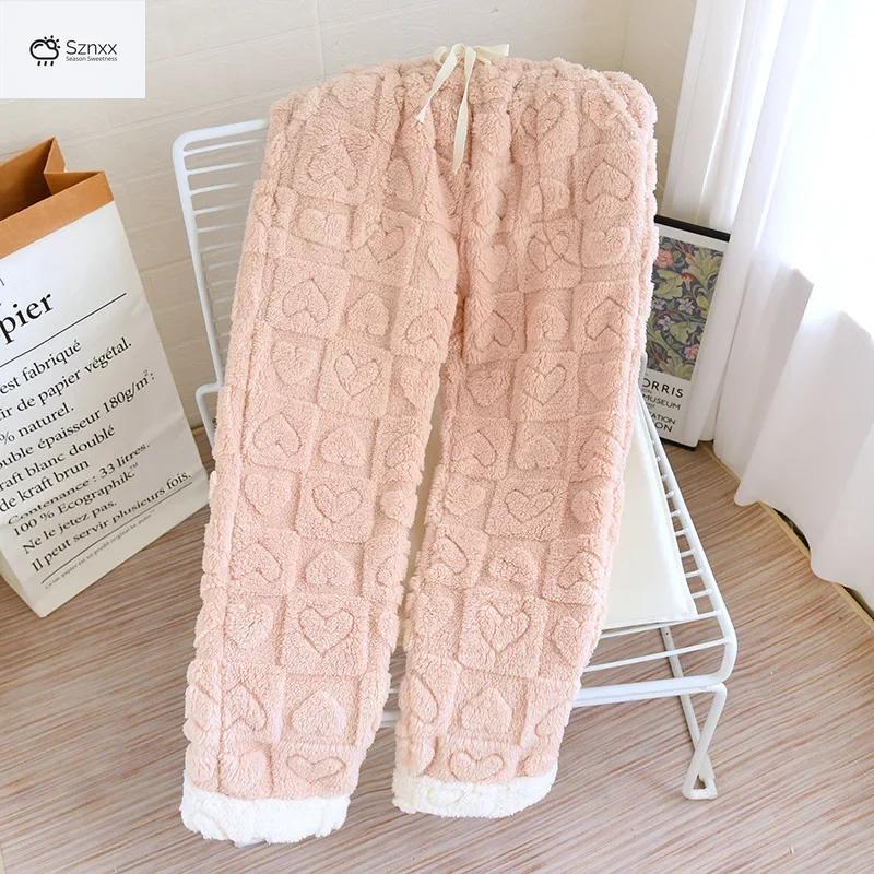 Cozy Flannel Plush Lounge Pants For Women