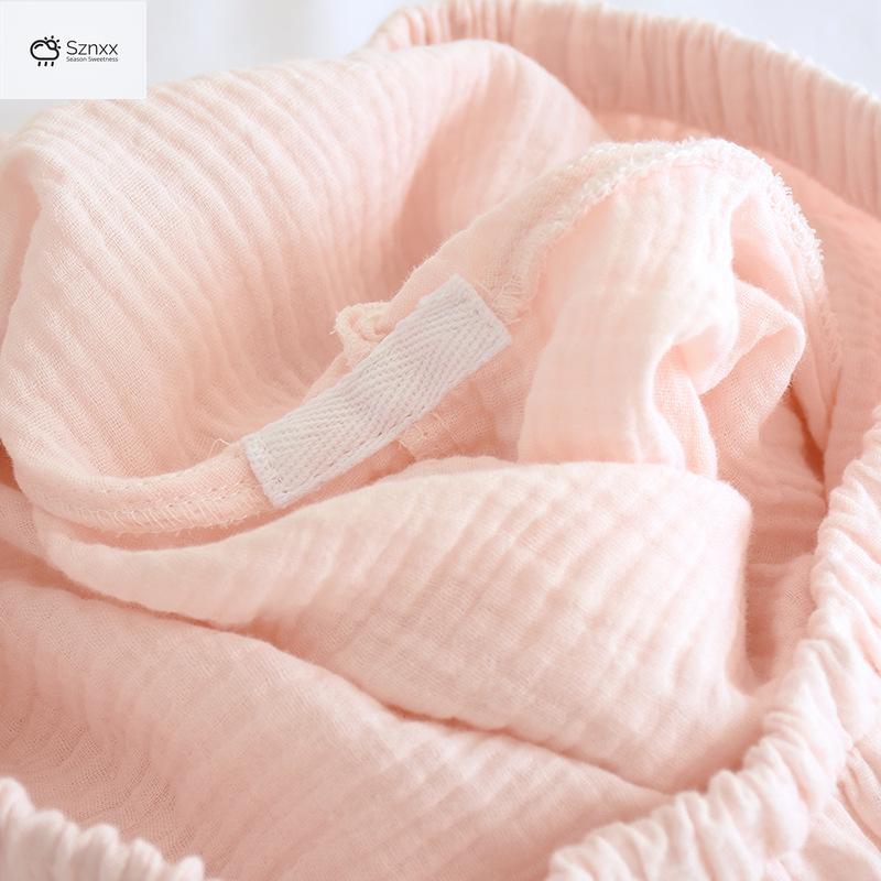 Japanese Cotton Crepe Kimono Pajama Two-piece Set