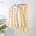 Sweet Crepe Cotton Long Sleeve Pajama Set