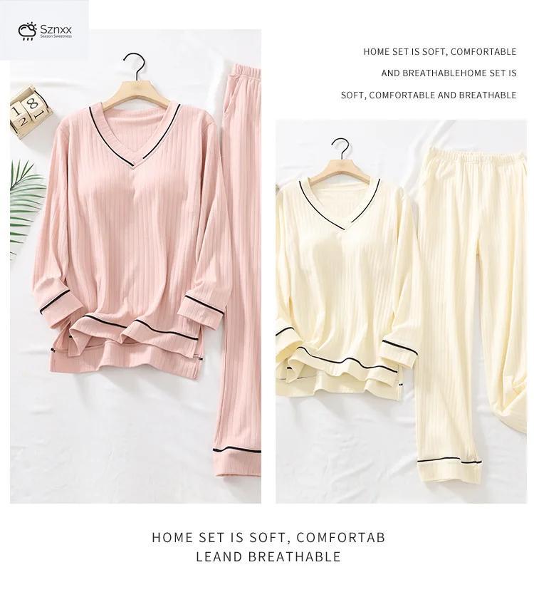 Soft Knit Cotton Pajama Set With Relaxed Fit