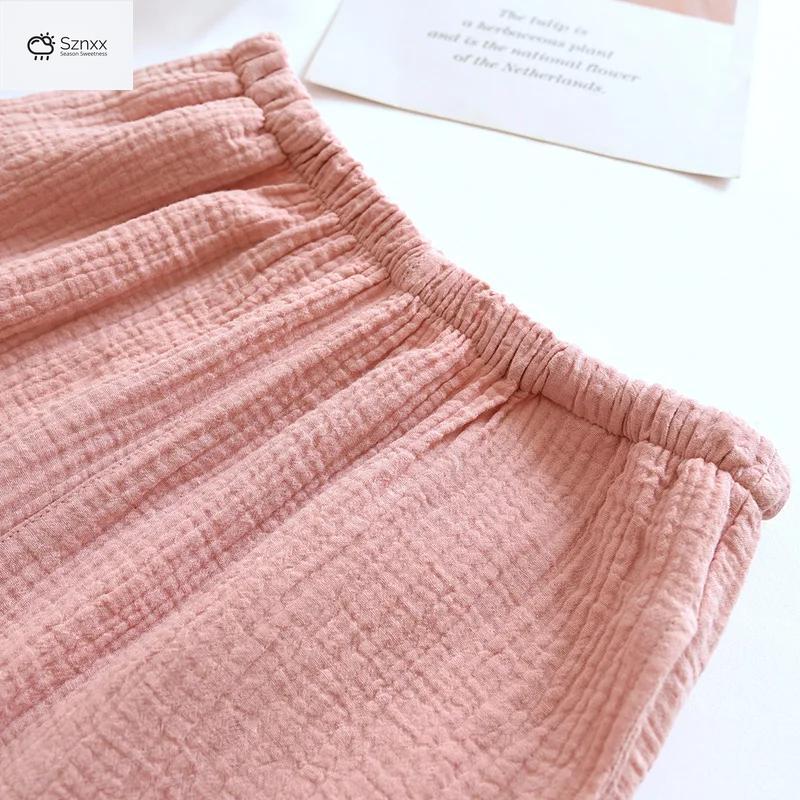 Couple’s Crepe Cotton Long-sleeve Pajama Set