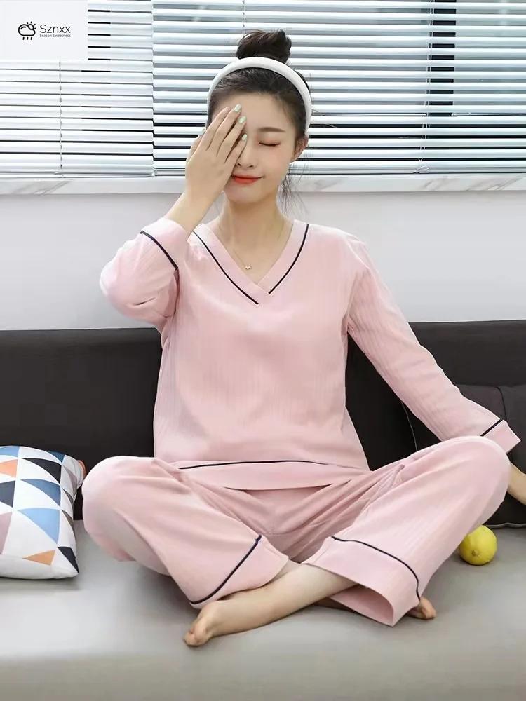 Soft Knit Cotton Pajama Set With Relaxed Fit