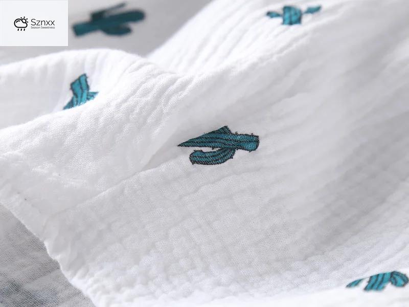 Japanese Crepe Cotton Long-sleeve Lounge Pajama Set