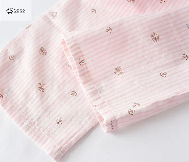 Women’s Lightweight Cotton Gauze Sleep Pants Set