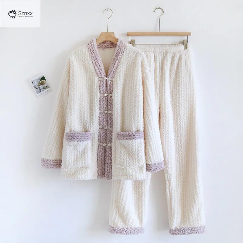 Cozy Cactus Flannel Pajama Set For Women