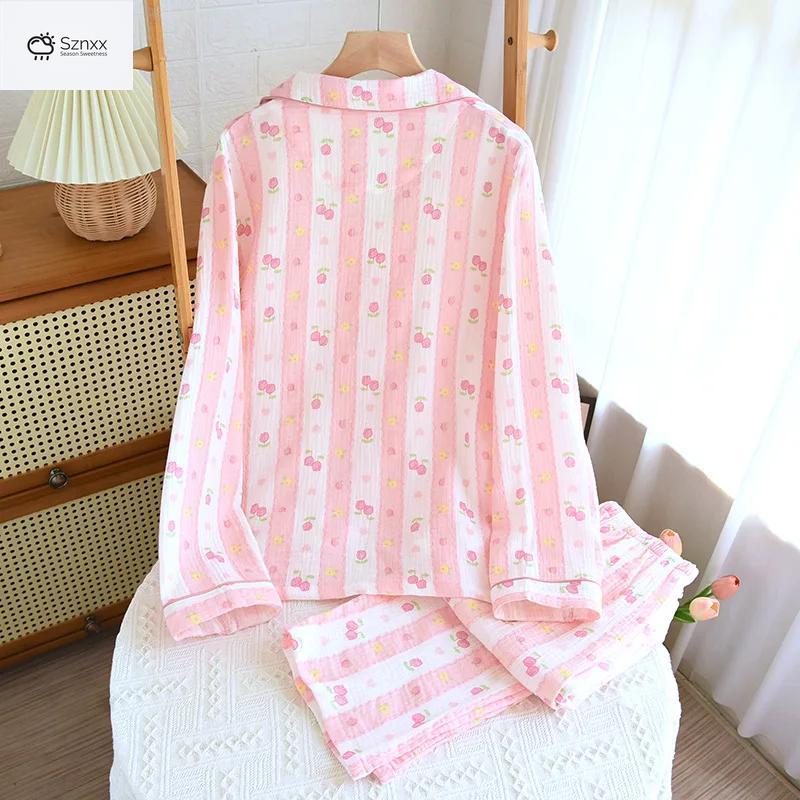 Soft Cotton Crepe Floral Pajama Set