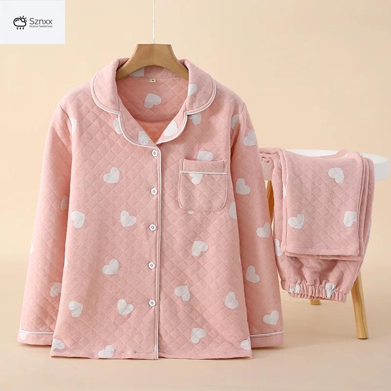 Cozy Floral Pure Cotton Women’s Lounge Pajama Set