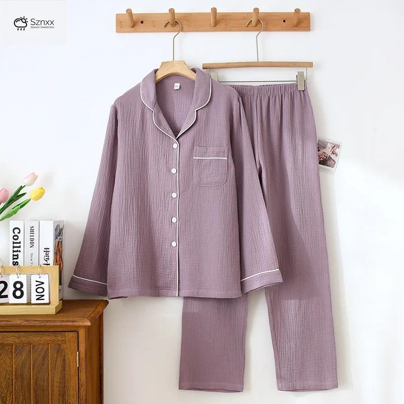 Soft Crepe Cotton Couple Pajama Set