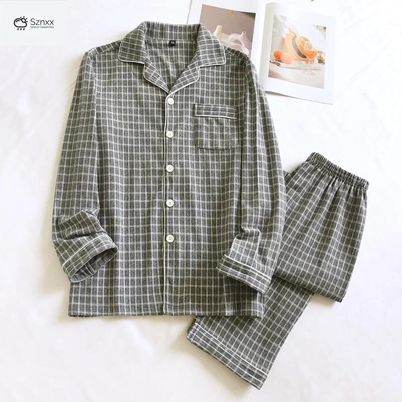 Cozy Checkered Couple’s Loungewear For Cold Seasons