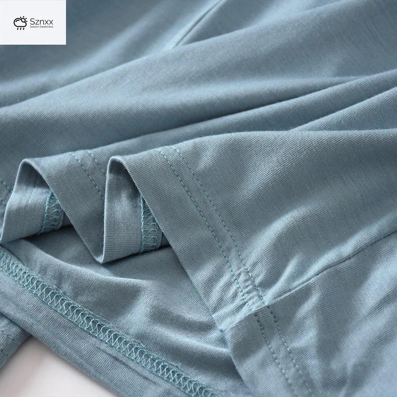 Japanese Loose Modal Cropped Wide-leg Summer Pants