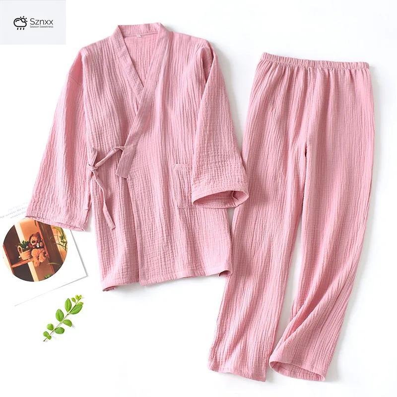 Japanese Cotton Couple Yukata Pajama Set