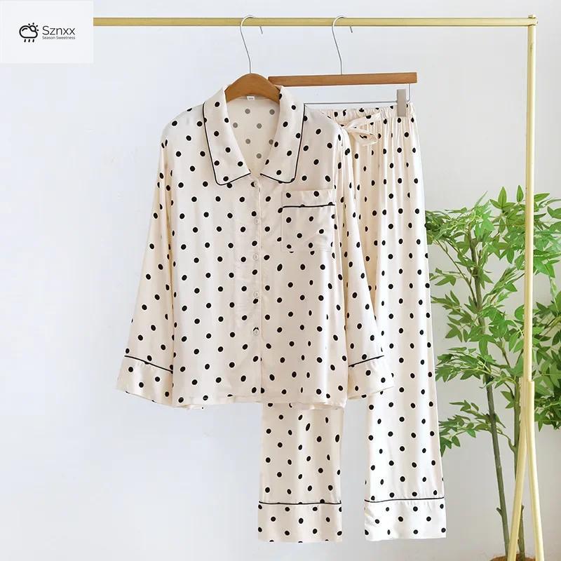 Soft Viscose Long-sleeve Pajama Lounge Set