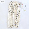 Printed Viscose Wide-leg Sleep Lounge Pants